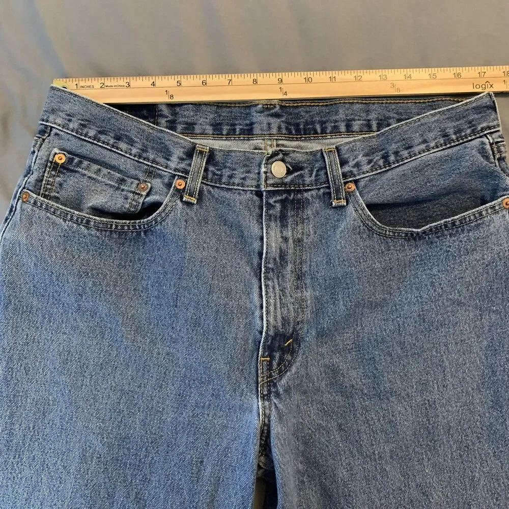 Levis 550 Jeans Mens 36x30 Blue Medium Wash‎ Relaxed Fit Tapered Leg Denim Pants